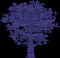 A blue tree
